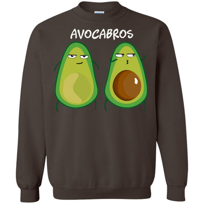 Funny Avocado T-shirt For Bros And Vegans Dark Chocolate
