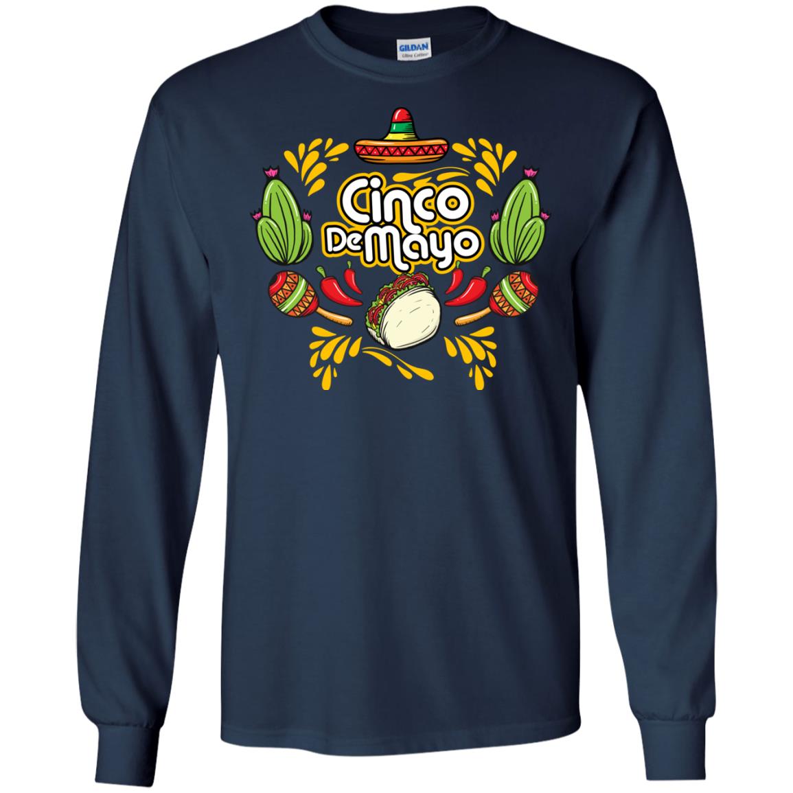 Mexican Festival Cinco De Mayo Shirt Navy