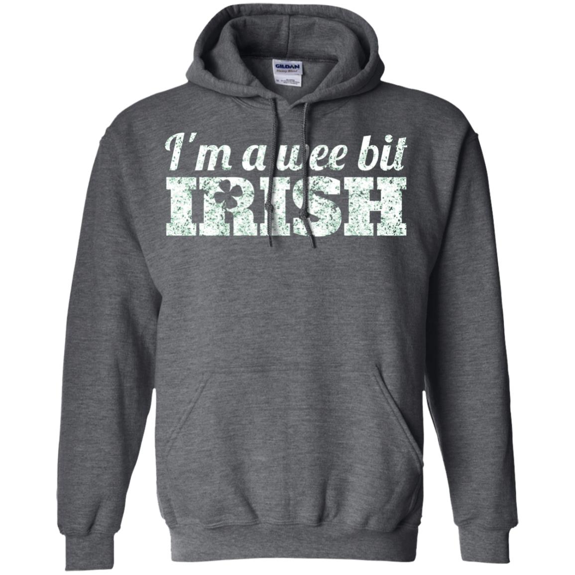 I_m Wee Bit Irish Funny Irish Heritage St Paddy_s Day T-shirt Dark Heather