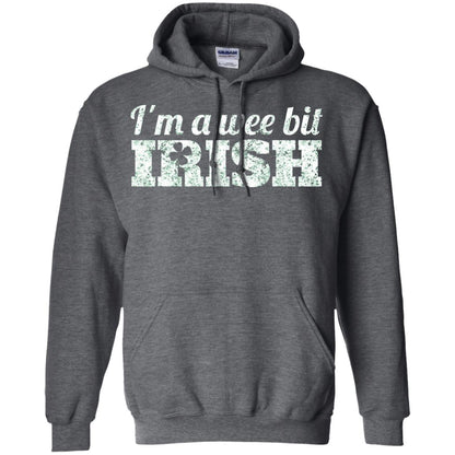 I_m Wee Bit Irish Funny Irish Heritage St Paddy_s Day T-shirt Dark Heather