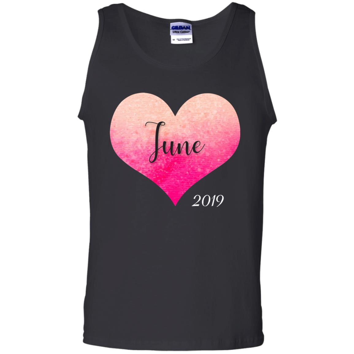 Pregnancy Reveal Announcement Party June 2019 ShirtG220 Gildan 100% Cotton Tank Top
