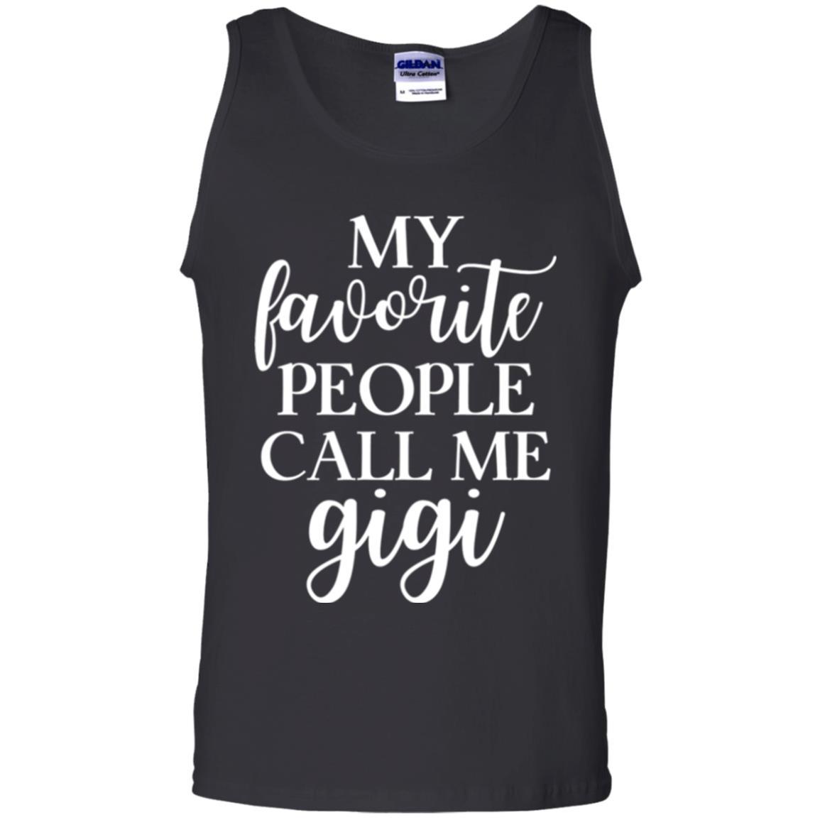 Nana T-shirt My Favorite People Call Me Gigi Black
