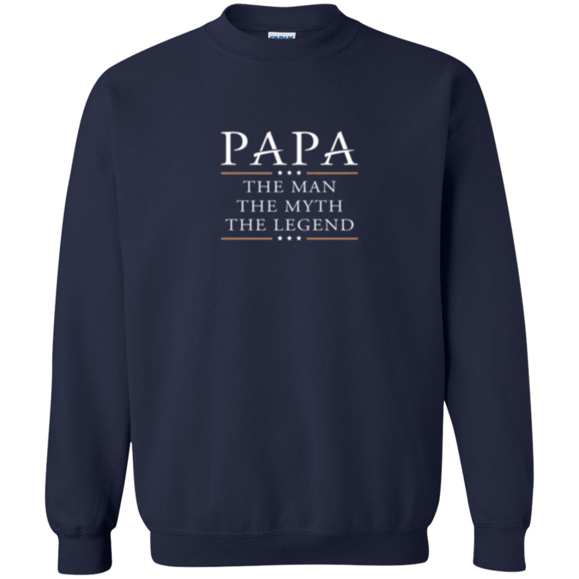 Family T-shirt Papa The Myth The Legend Navy