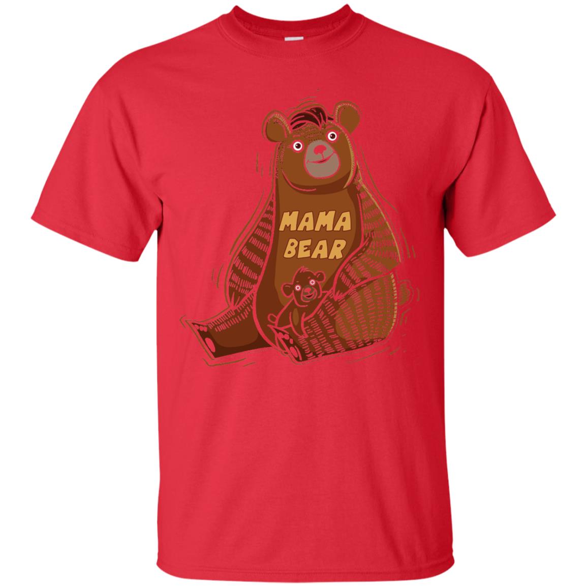 First Time Mothers Day Shirts Mama Bear Red
