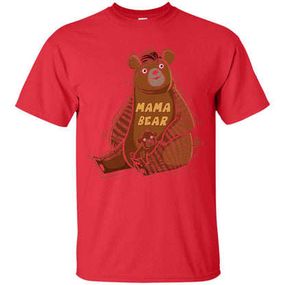 First Time Mothers Day Shirts Mama Bear Red