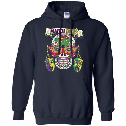 Mardi Gras Skull T-shirt Navy