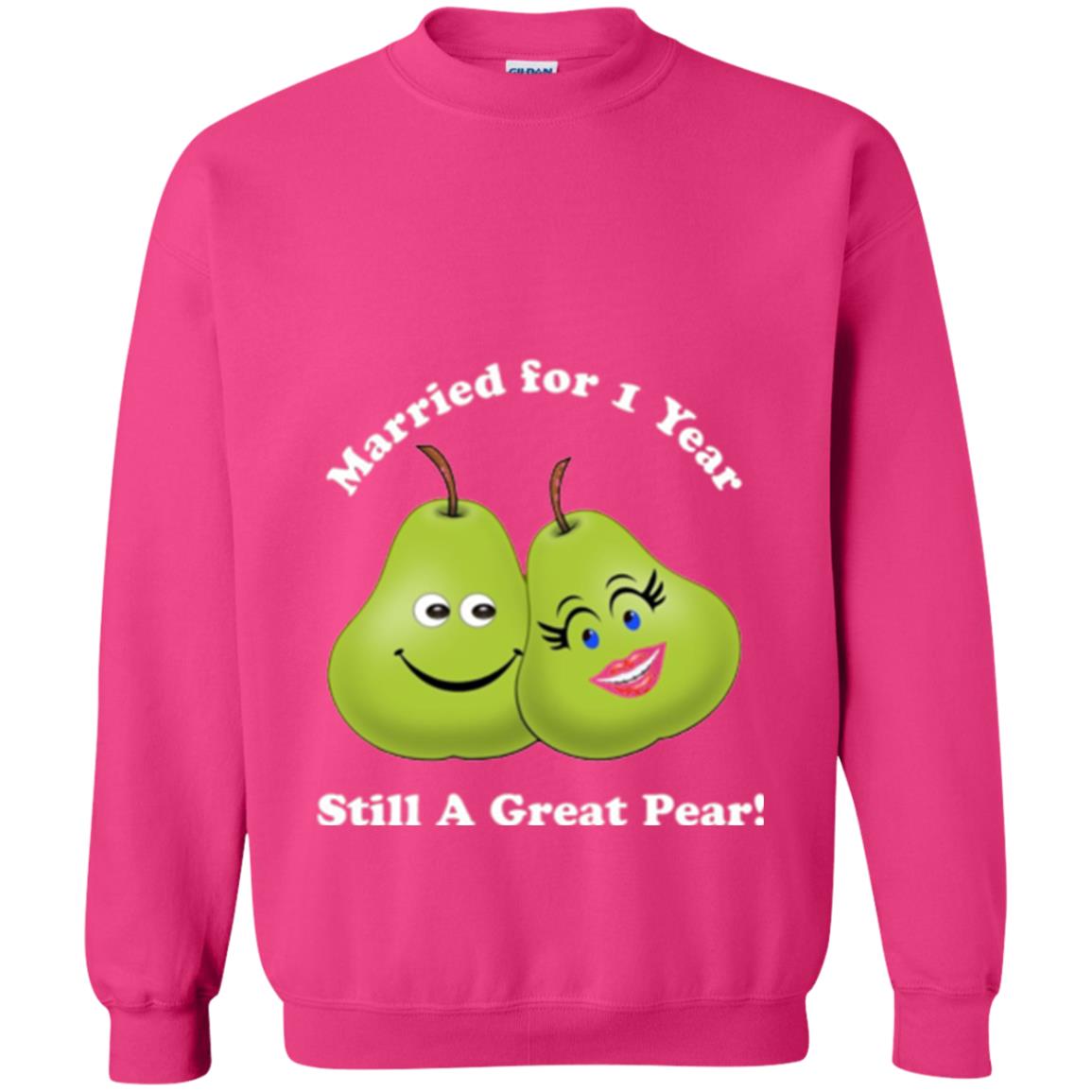 Married For 1 Year Still A Great Pear 1st Anniversary T-shirt Heliconia