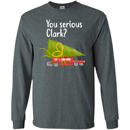 Christmas T-shirt You Serious Clark Griswold Dark Heather