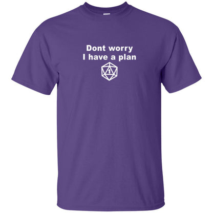 Gamer T-shirt Don_t Worry I Have A Plan Purple