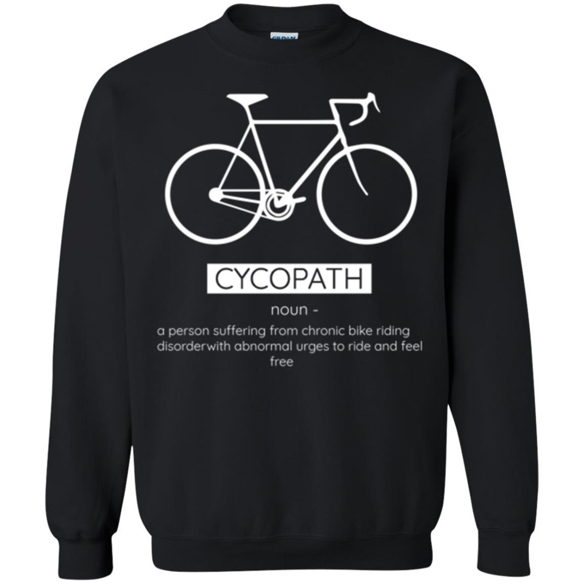 Biker T-shirt Cycopath Definition T-shirt Black
