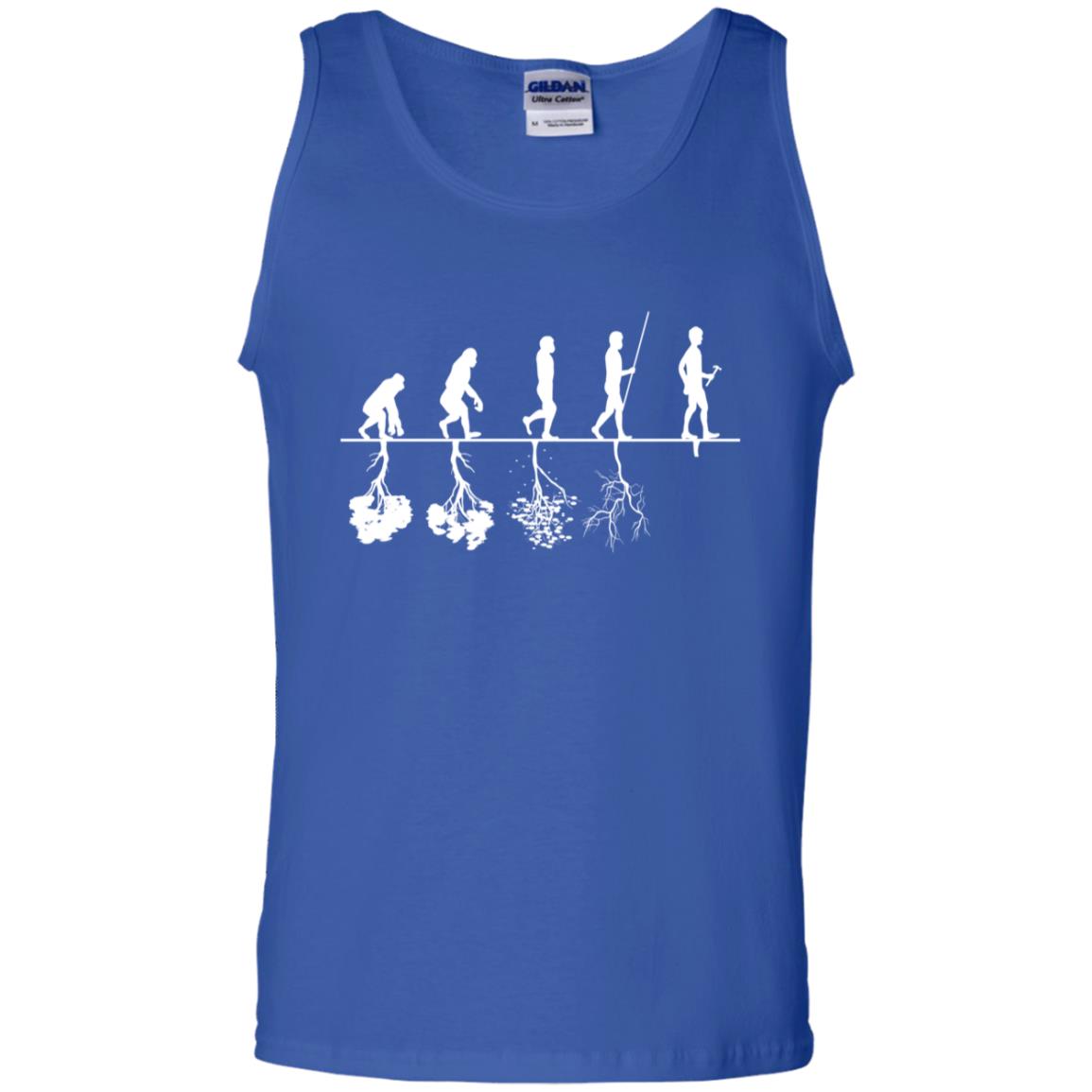 Evolution Tree Of Human Life Thinking Save Environment Shirt Royal