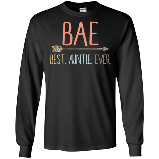 Bae T-shirt Best Auntie Ever Black