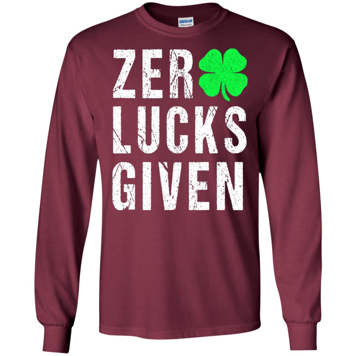 Shamrock Irish Funny Saint Patrick_s Day T-shirt Maroon