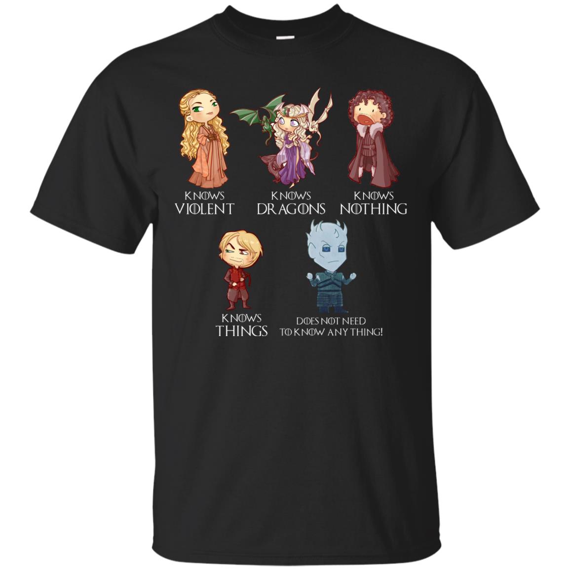 Know Something Game Of Thrones Fan T-shirt Black