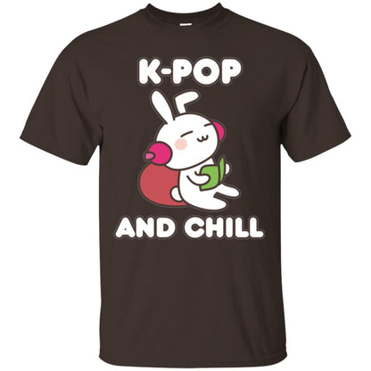 K-pop T-shirt K-pop And Chill Dark Chocolate