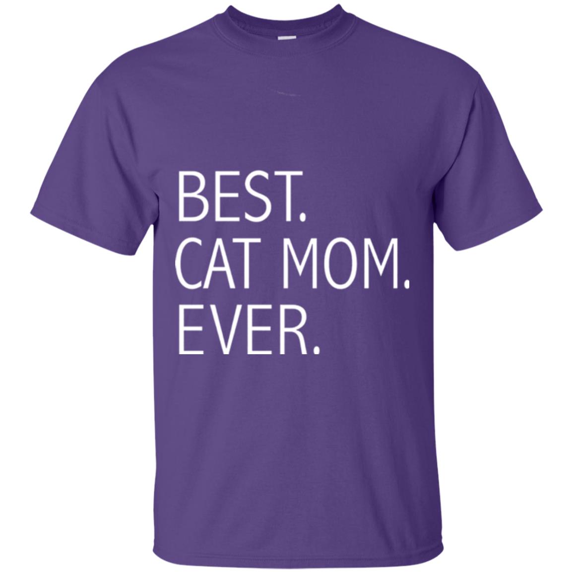 Funny Best Cat Mom Ever T-shirt Cute Cat Lady Purple