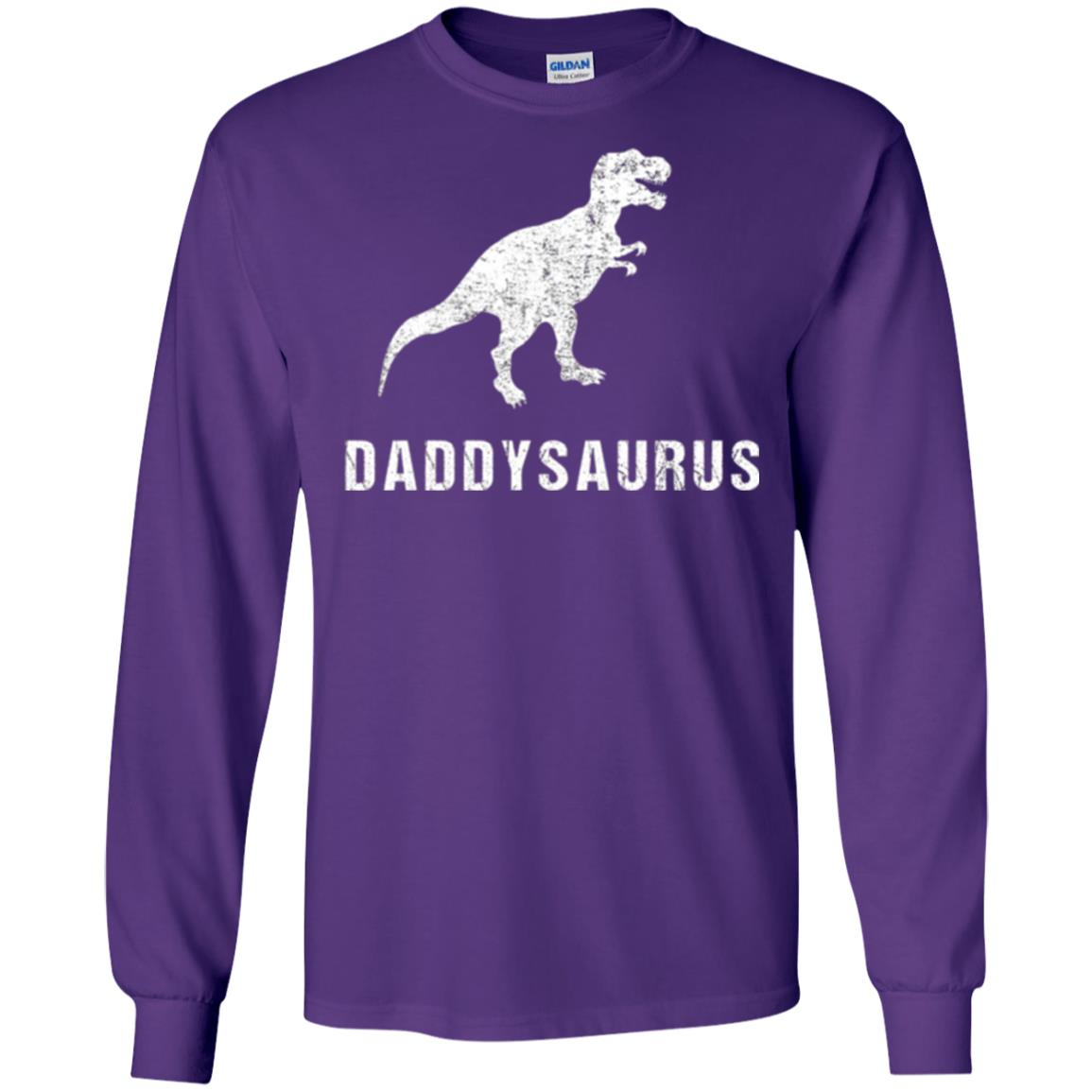 Dad T-shirt Daddysaurus Purple