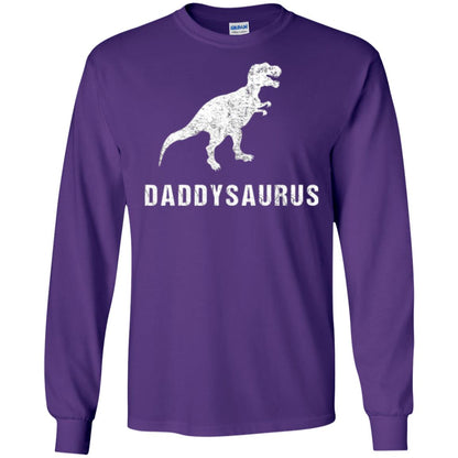 Dad T-shirt Daddysaurus Purple
