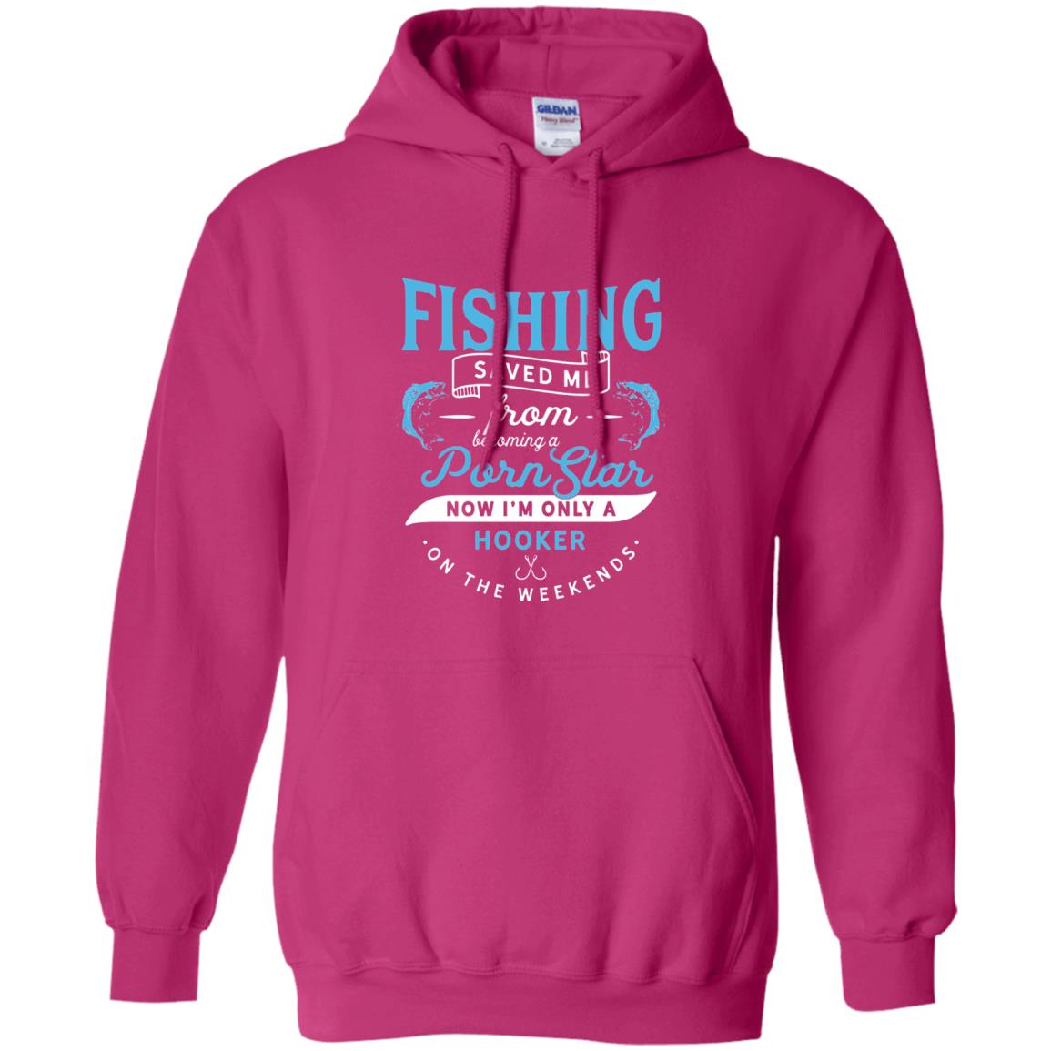 Funny Fishing Tshirts Im Only A Hooker On The Weekends Heliconia