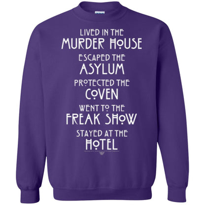 American Horror Story T-shirt Lived In The Murder House Purple