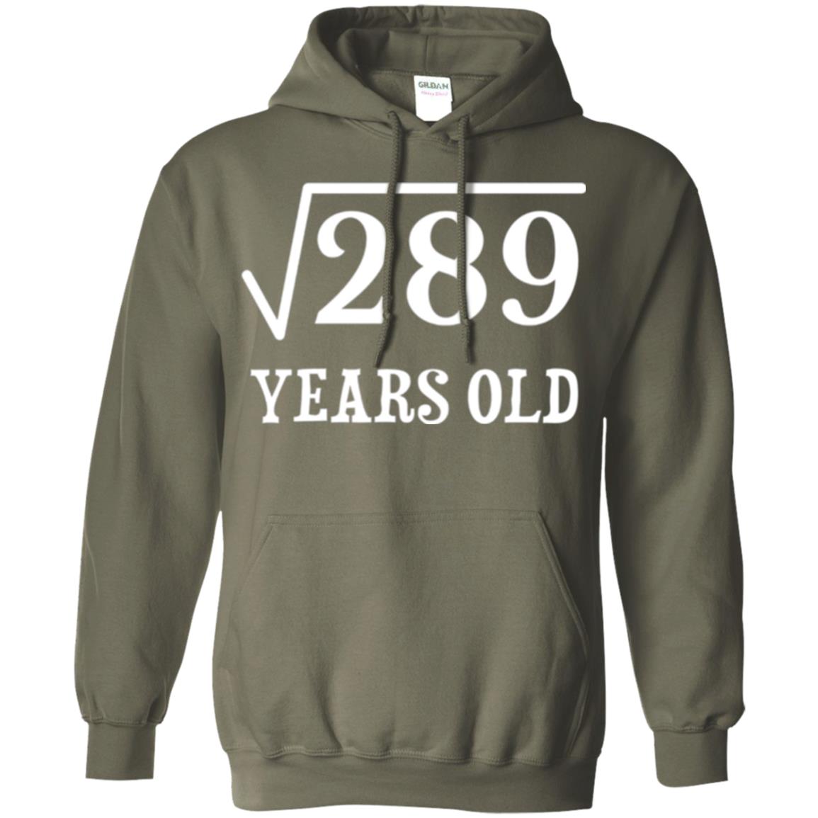Brithday T-shirt Square Root Of 289 Military Green