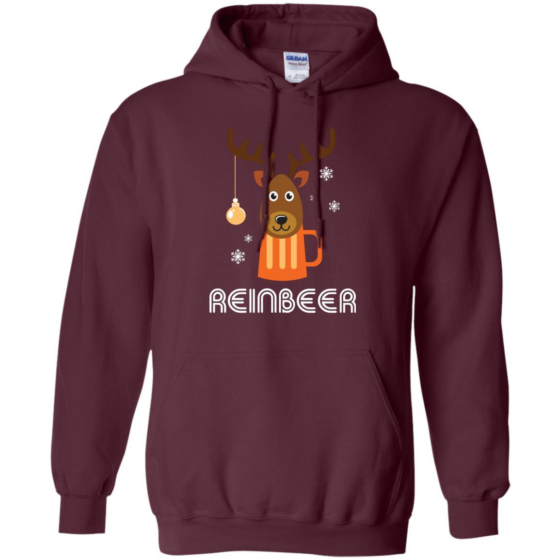 Christmas T-shirt Reinbeer Maroon