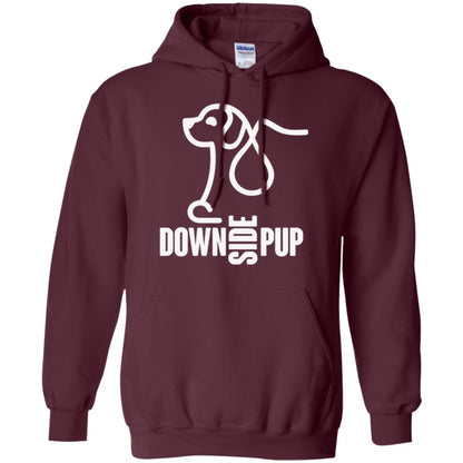 Dog Lover T-shirt Down Side Pup T-shirt Maroon
