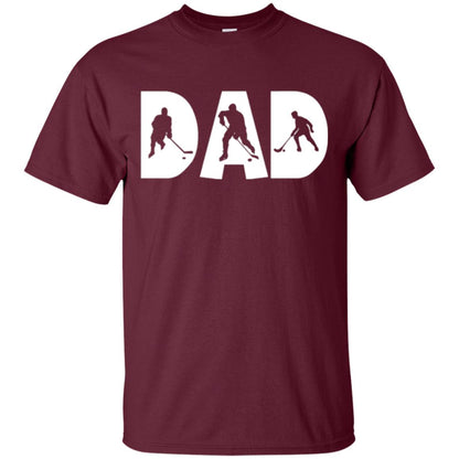 Daddy T-shirt Hockey Lover Maroon