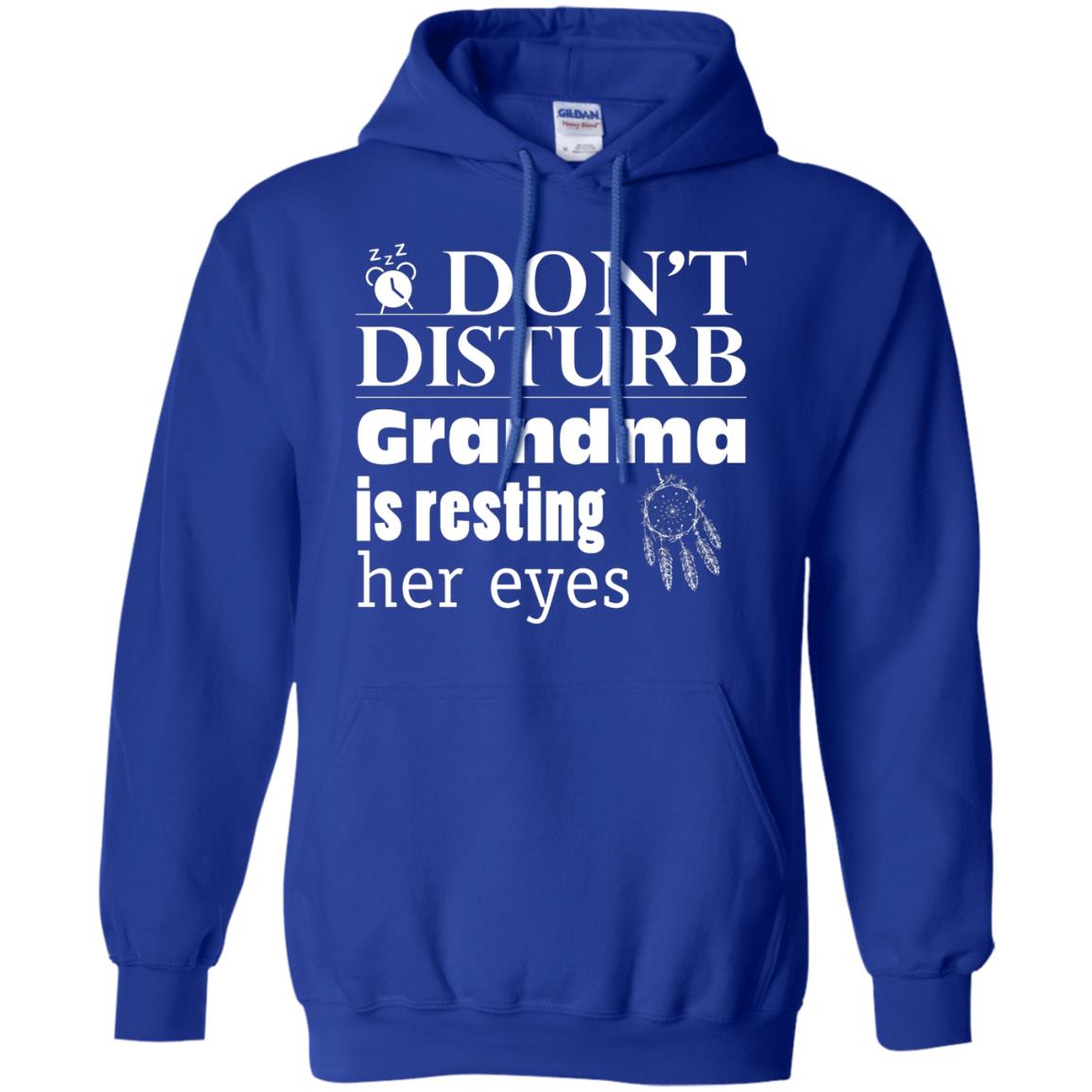 Don't Disturb Grandma Is Resting Her Eyes Funny Grandmom Shirt Royal