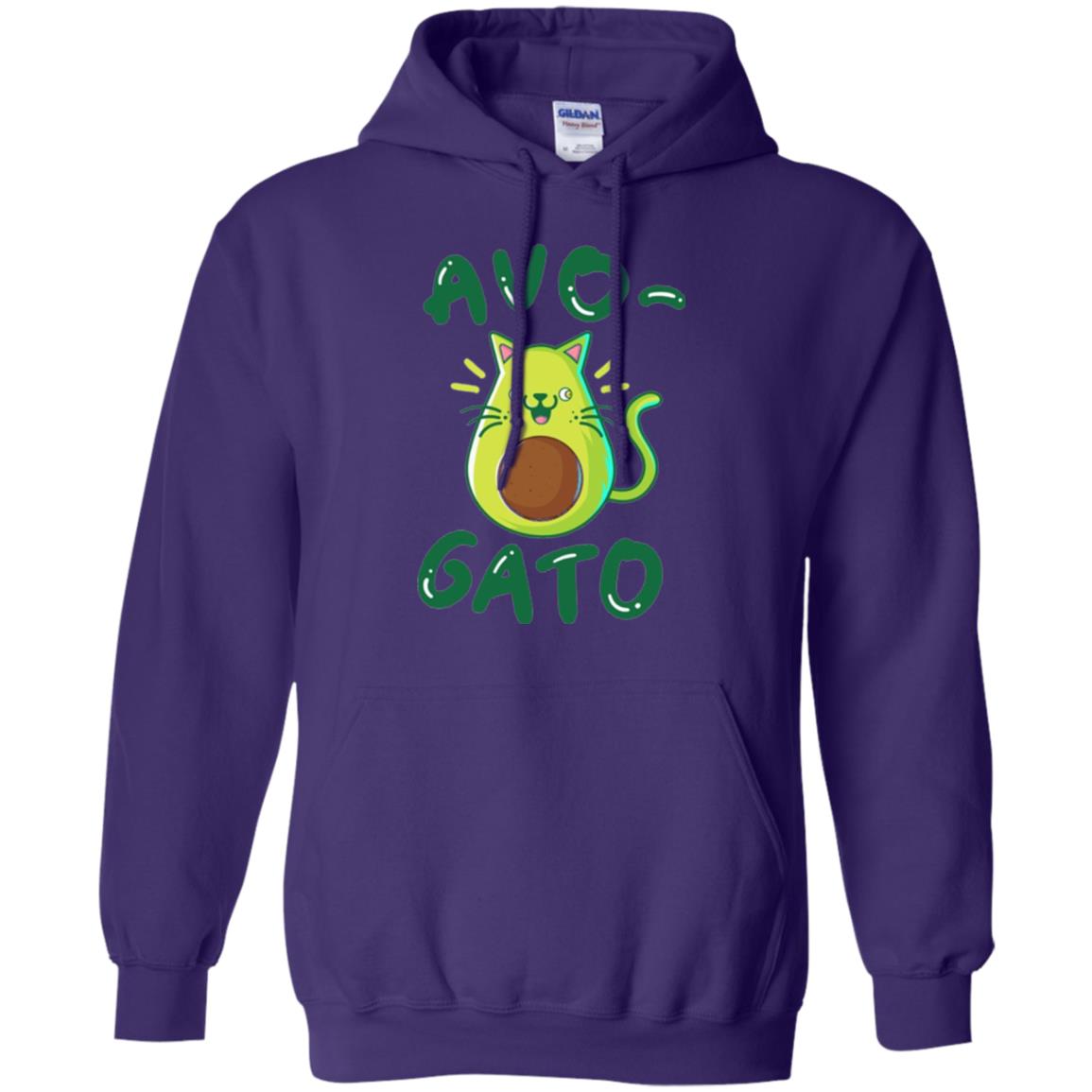 Cat Lovers T-shirt Avocado Avogato Purple