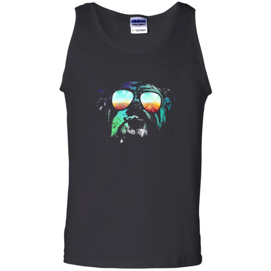 Pitbull Lover T-shirt English Bulldog Neon Dog T-shirt Black