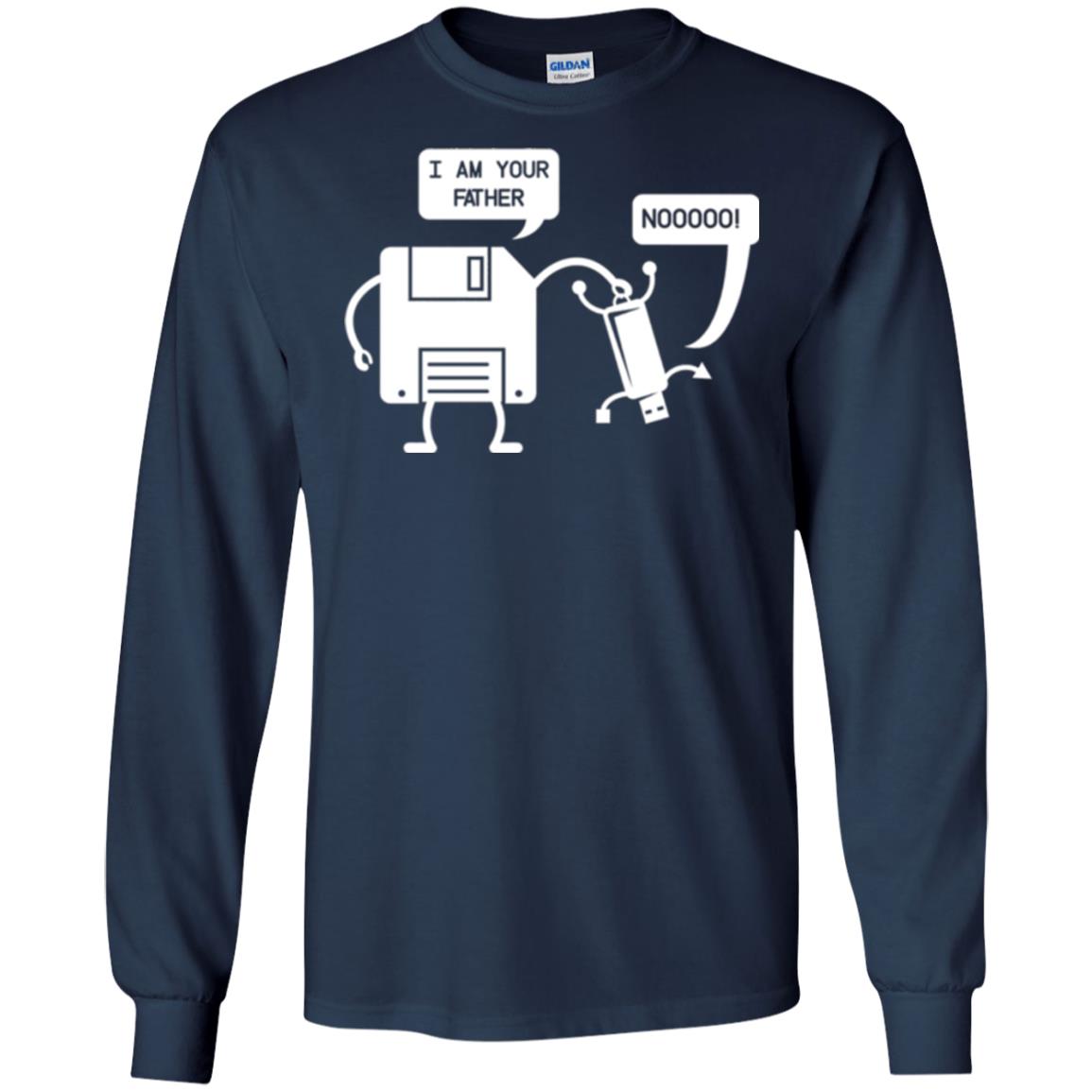 Usb Floppy Disk T-shirt I Am Your Father Navy