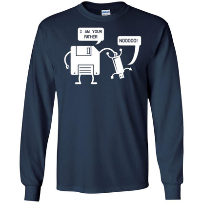 Usb Floppy Disk T-shirt I Am Your Father Navy