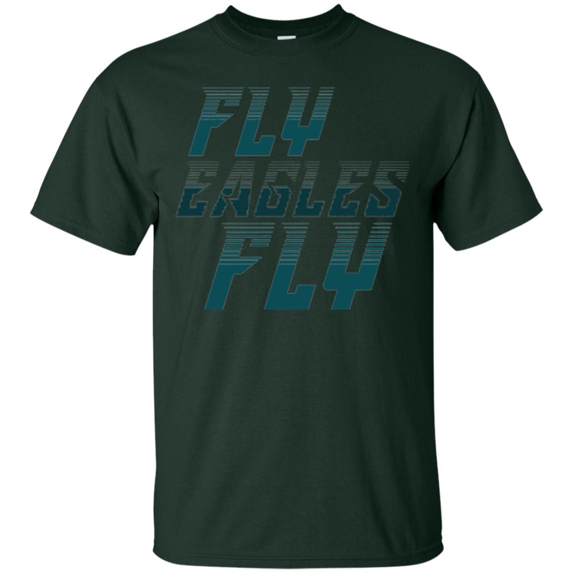 Football Lover T-shirt Fly Eagles Fly Forest Green