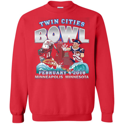 Football Lover T-shirt Twin Cities Bowl Red