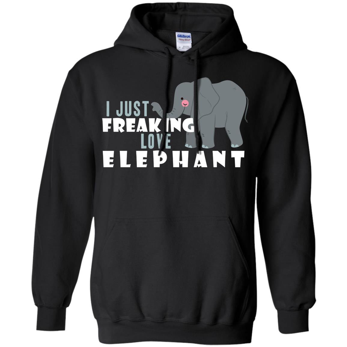 I Just Freaking Love Elephant Shirt Black
