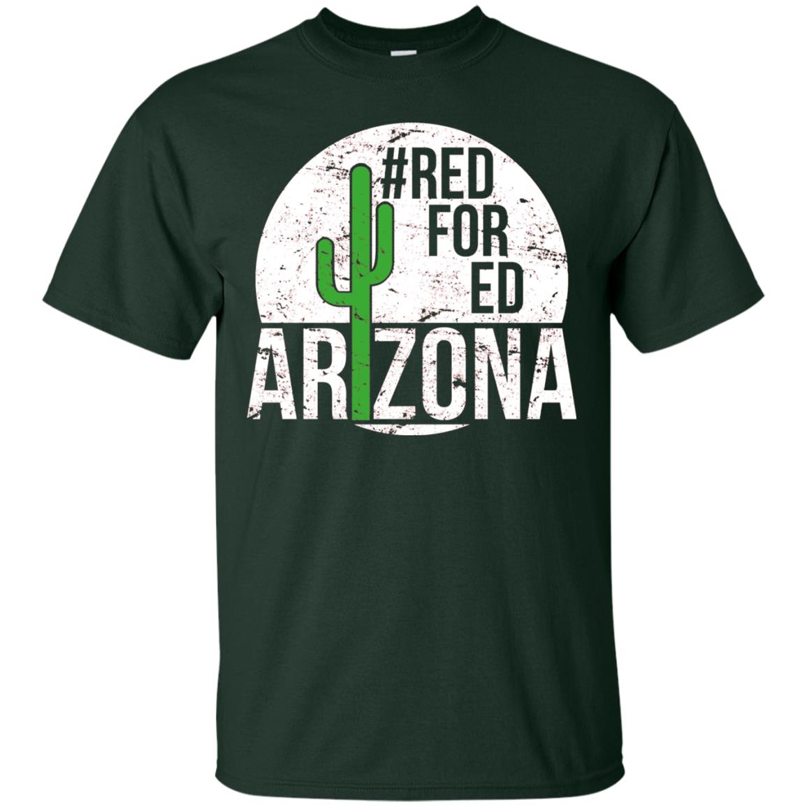 Vintage Red For Ed Arizona Teacher Protest T-shirt Forest