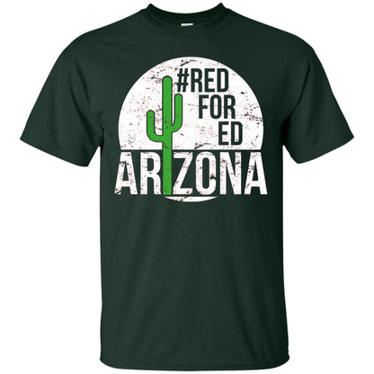 Vintage Red For Ed Arizona Teacher Protest T-shirt Forest