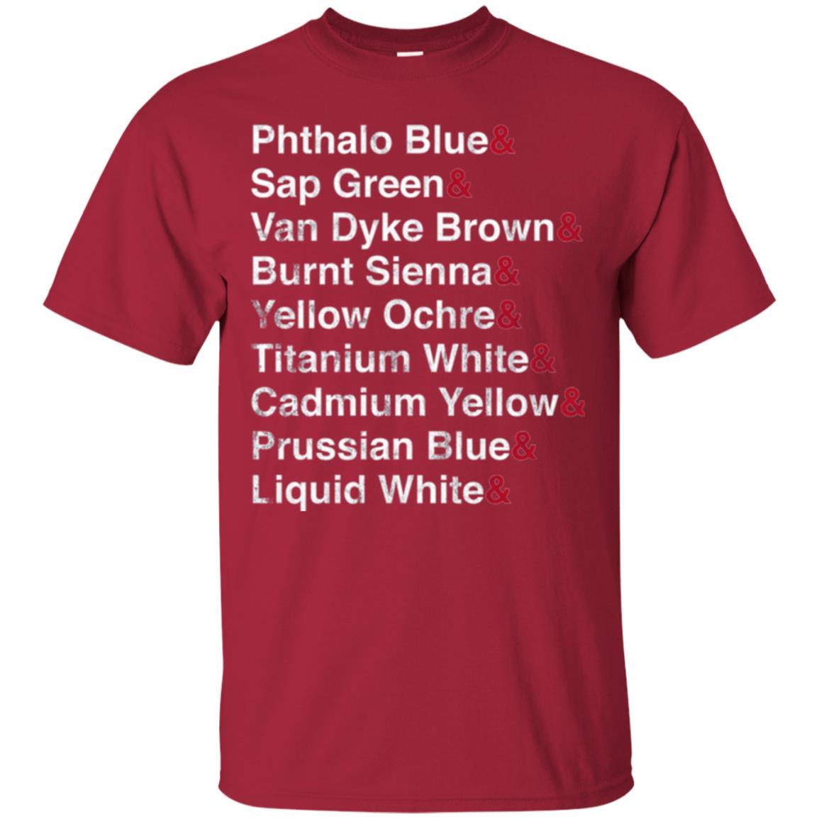Painter T-shirt Oil Colors Bob Painter Ross Cardinal
