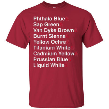 Painter T-shirt Oil Colors Bob Painter Ross Cardinal