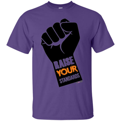 Raise Your Standards Motivatitonal Fitnoquit T-shirt Purple