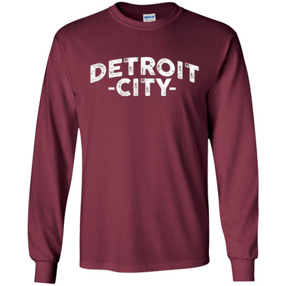 Detroit Michigan T-shirt Maroon