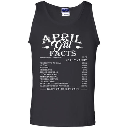 April Girl Facts T-shirt Black