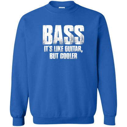 Funny Music T-shirt Bass It_s Like Guitar But Cooler Royal