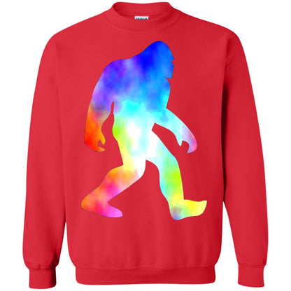 Bigfoot Sasquatch Neon T-shirt Red