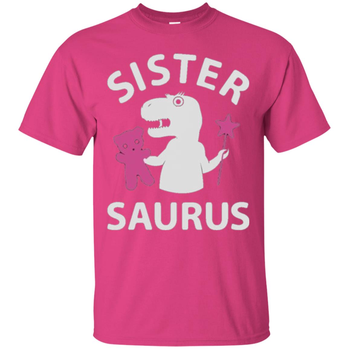 Teestars Sister Saurus T-shirt Heliconia