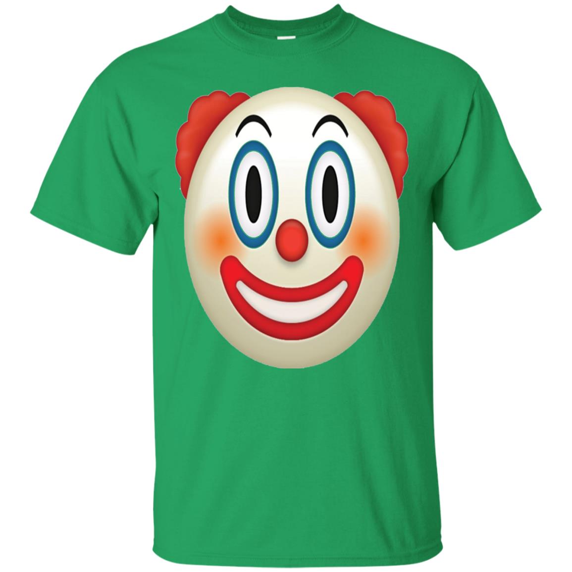 Red Nose Painted Face Happy Smile Emoji Clown T-shirt Irish Green