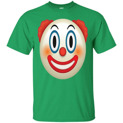Red Nose Painted Face Happy Smile Emoji Clown T-shirt Irish Green