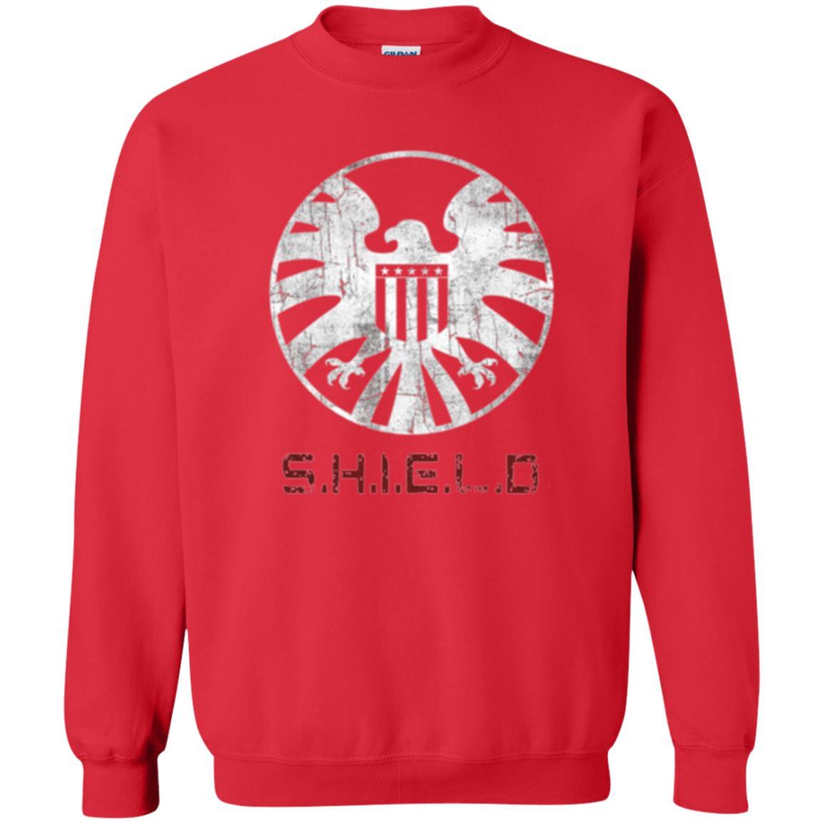 Film T-shirt Agents Of Shield Distressed Logo Graphic Red