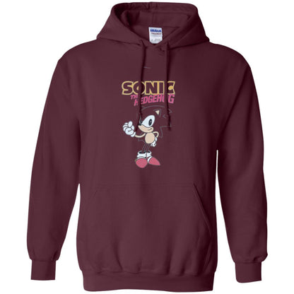 Movie T-shirt Sonic The Hedgehog Maroon